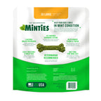 Minties Mint Dental Chews for Dogs, Large Breeds 50+ lbs, 36 Ct