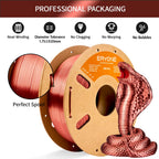 ERYONE Silk PLA Filament for 3D Printer 1.75mm +/- 0.03mm, Shiny Filament 1kg (2.1lbs)/Spool, Silk Copper