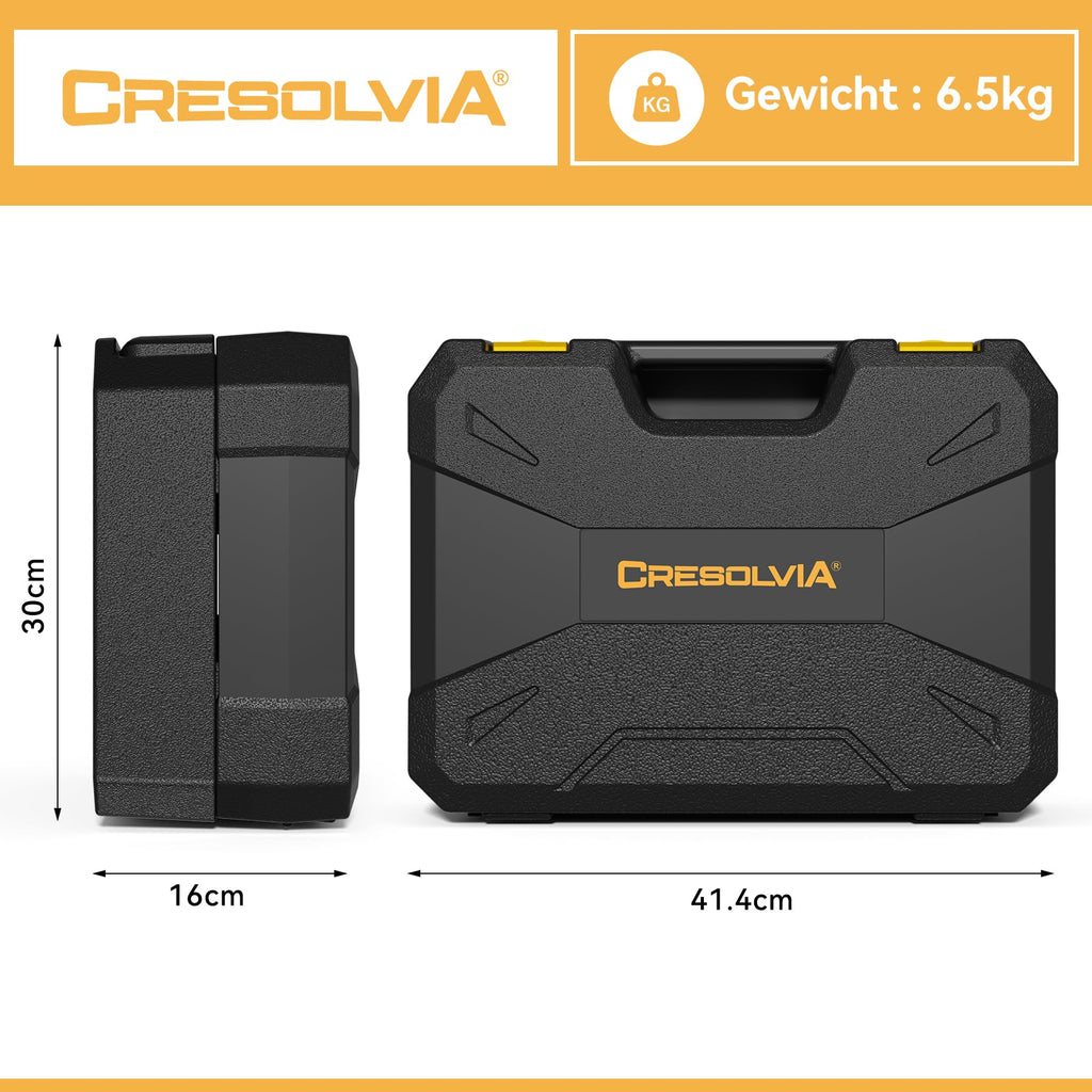 CRESOLVIA 328 Piece Tool Kit for Home,Hand Repair Tool Set,Toolbox Storage Case with Drawer,General Household/Auto Tool Kit,Perfect for Homeowner, DIY, Handyman