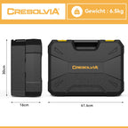 CRESOLVIA 328 Piece Tool Kit for Home,Hand Repair Tool Set,Toolbox Storage Case with Drawer,General Household/Auto Tool Kit,Perfect for Homeowner, DIY, Handyman