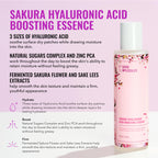 Good Molecules Hyaluronic Acid Serum and Sakura Essence Duo, Hydrating Skincare Set, 30ml Serum with 100ml Boosting Essence, All Skin Types