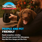 Thermacell E-ZoneGuard Patio + Rechargeable Mosquito Repeller with 20-Foot Zone of Scientifically Proven Outdoor Protection; 6.5-Hr Battery; 36-Hr Refill; Bug Spray Alternative; Fast Charging Dock