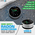 Radon Detector by Forensics | Home Use | Upgraded 20-Year Sensor Life | Version 2.0 |
