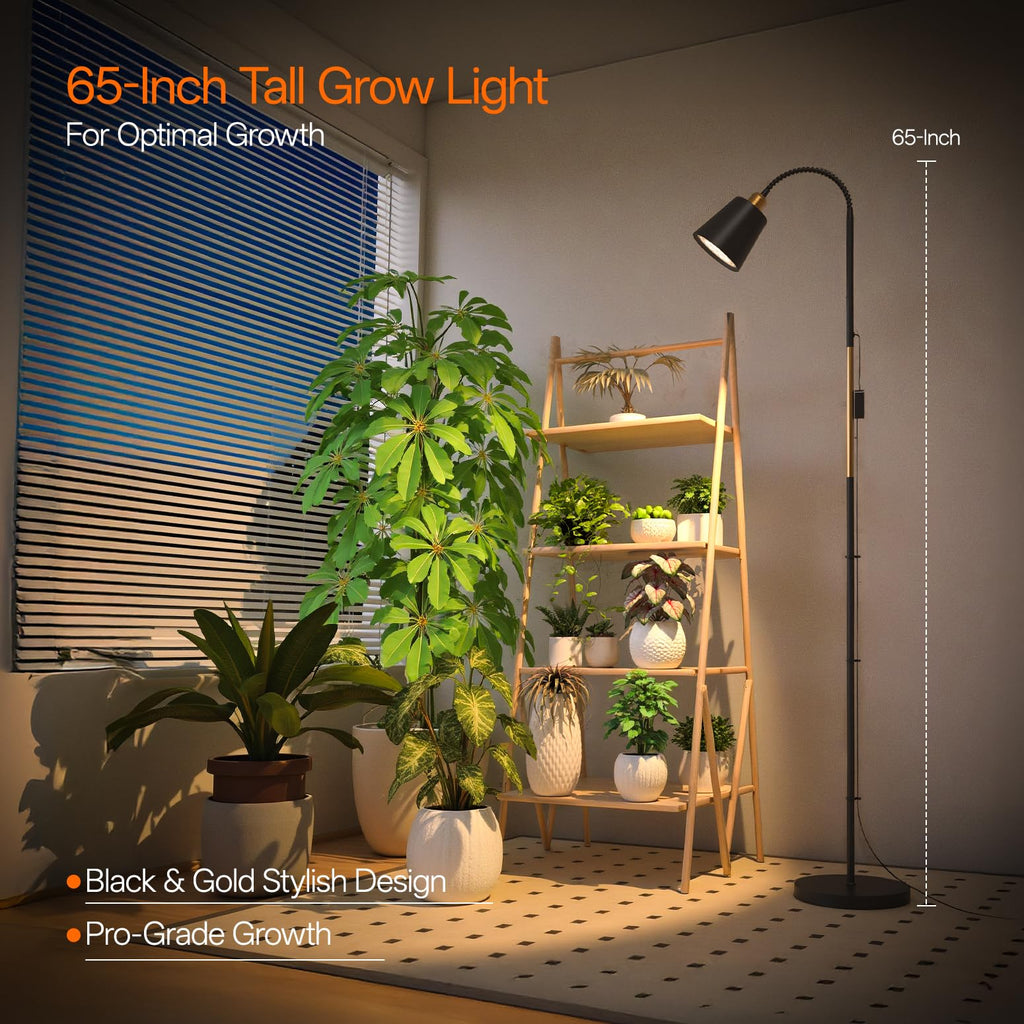 Bstrip 65in Tall Standing Grow Light for Indoor Plants, 18W LED Plant Light