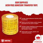 GGR Supplies T.R.U. ATG-7502 ATG Tape (Acid Free Adhesive Transfer Tape): 3/8 in. Wide x 36 yds. (Pack of 6)