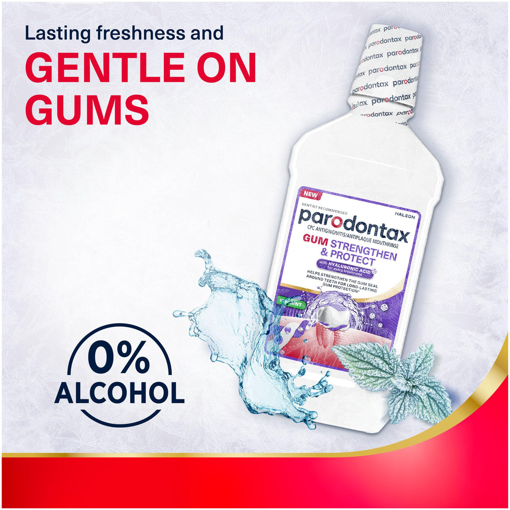 Parodontax Gum Strengthen and Protect Mouthwash, 16.9 fl oz (3 Pack)