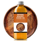 High-Performance Walnut Wood Oil Bowl Conditioner - Walnut Oil for Wood - Cleans, Shines, and Protects - Fine Wooden Bowl and Cutting Board - Maintains Neglected Wood - 8 oz