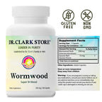 Dr Clark Store Wormwood Super W Blend 330 Mg, 100 Capsules, 100 Day Supply, Traditional Botanical Supplement to Support Healthy Digestive Balance and Internal Cleansing Routines, Non-GMO & Gluten Free