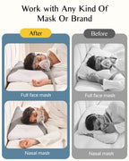Joynox CPAP Pillow for Side Sleeping, HSA/FSA Sleep Apnea Pillow for All CPAP Masks Users to Reduce Air Leaks, Masks Pressure, Memory Foam with Cooling & Breathable Pillowcase for Side Back Sleeper