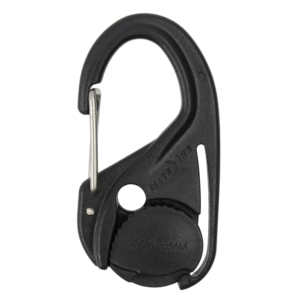Nite Ize CamJam Cord Tightener - Adjustable Rope System for Camping & Hiking Gear - Carabiner Clip & Cam-Locking Mechanism - Rotatable Cam Design - Lightweight & Durable - Cord Tightener 4-Pack