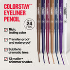 Revlon ColorStay Pencil Waterproof Eyeliner, Smudge-Proof, Eye Makeup with Built-In Sharpener, 202 Black Brown, 2 pack