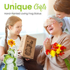 GIGALUMI Solar Garden Statues, Loving Frog Garden Decor