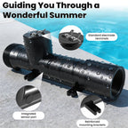 NLCCLTQ Upgraded Solar Pool Ionizer for Above Ground 4CH4002-R System Lonizer Copper Solor Powered Supplies Cleaner Main Access Power Swimming Chamber Replacement Ionization Controller Treatment