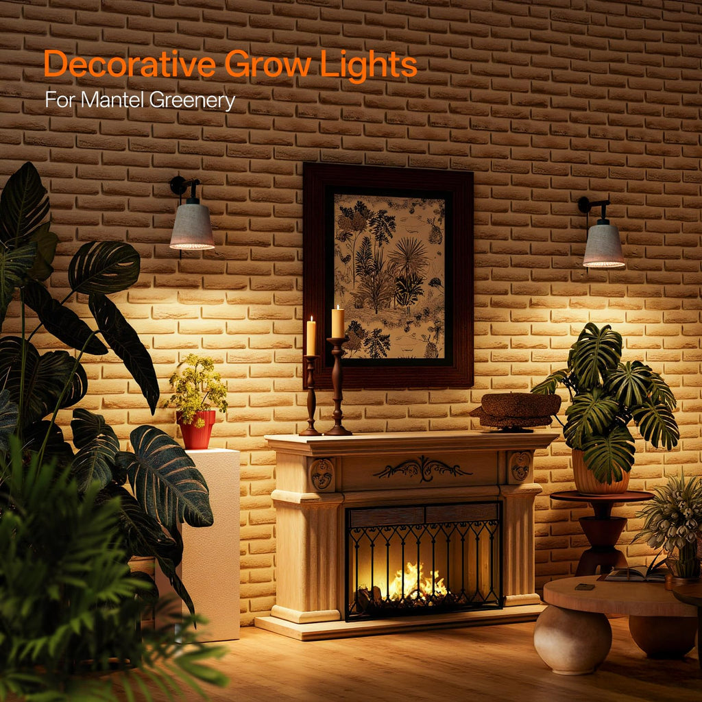 Bstrip Hanging Grow Light for Indoor Plants 25W Full Spectrum 4H/9H/14H