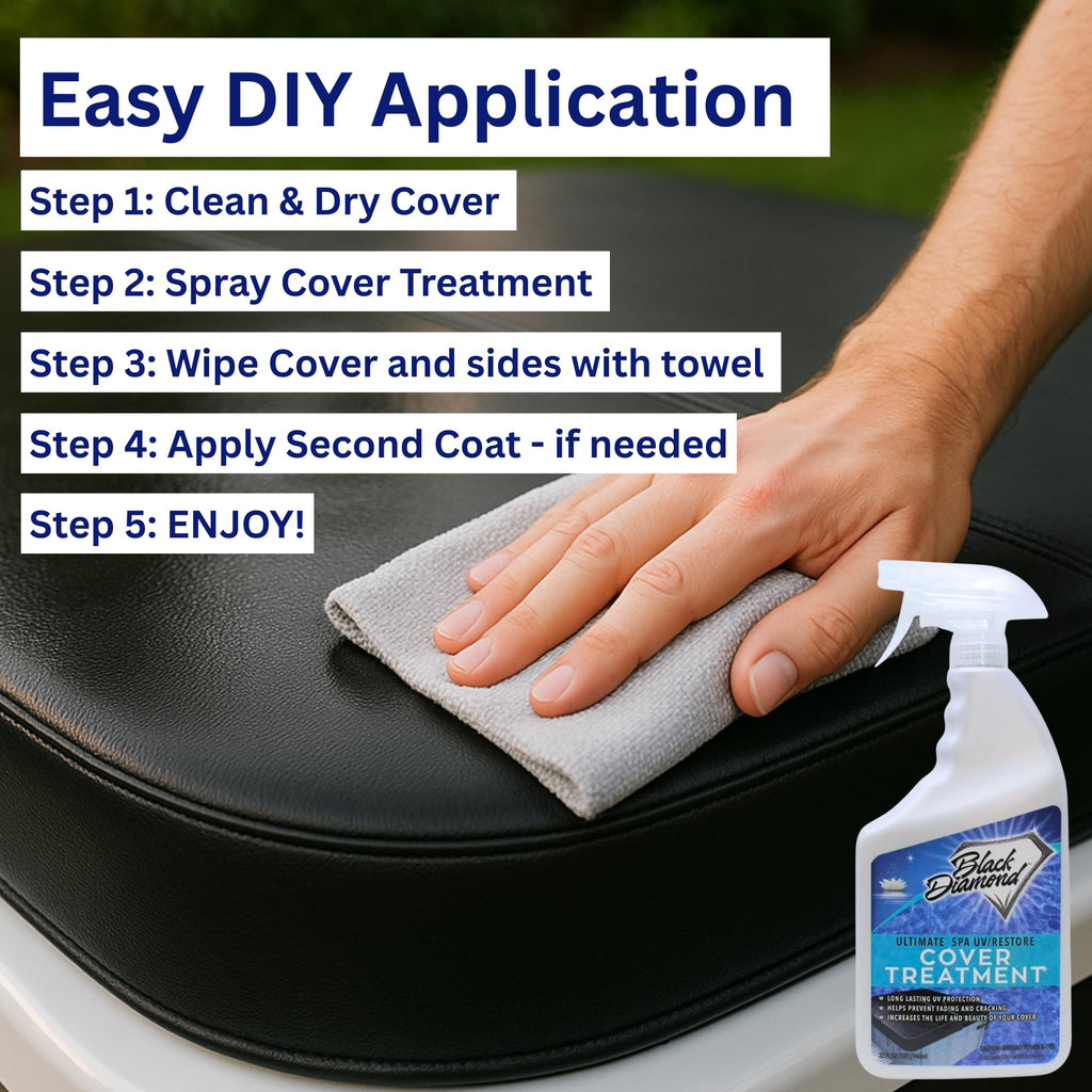 Ultimate UV/Restore Spa & Hot Tub Cover Cleaner and Protectant Treatment. Conditioner for Vinyl Cover Conditioner Spray Restores Your Cover to Look New. Simply Easy to Use
