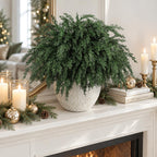 16PCS Christmas Cedar Pine Stems Branches Decor Artificial Greenery Picks
