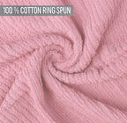 Softolle Bar Mop Towels, Pack of 12-16x19 Inches - 100% Cotton Super Absorbent Towels, Multi-Purpose for Home and Bar Cleaning (Pink)