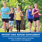 NICMIN Telomeres DNA Support - Anti Aging Supplement for DNA Repair, Cell Health & Stem Cell Support Max Absorption 60 Capsules