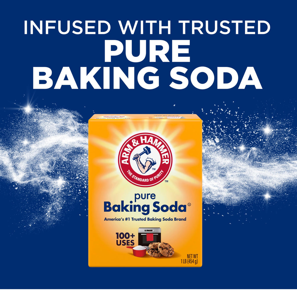 ARM & HAMMER Plus OxiClean with Odor Blasters Liquid Laundry Detergent, Laundry Odor Remover, Attacks Stains, Fresh Burst Scent, 154 Loads, 200.2 Fl Oz