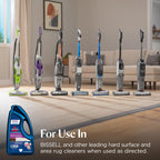 Bissell MultiSurface Floor Cleaning Formula-Crosswave and Spinwave, 17891, 64oz, Removes Everyday Dirt and Grime, Safe on Sealed Hard Floors, Tile, Laminate, Area Rugs, Spring Breeze