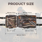 KEMIMOTO ATV Fender Bags, Detachable Gear Bags Water-resistance Saddle Bags with Water Holder Compatible with Sportsman Scrambler TRX FourTrax Outlander 570 Two Camo Storage Bags for ATV, Camo