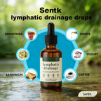 Sentk Organic Lymphatic Drainage Drops - 2 Pack Liposomal Herbal Blend Supports Lymph System, Reduces Swelling, Boosts Immunity & Vitality, Enhance Clarity, Portable Dropper Design, Liquid, 2 Fl Oz