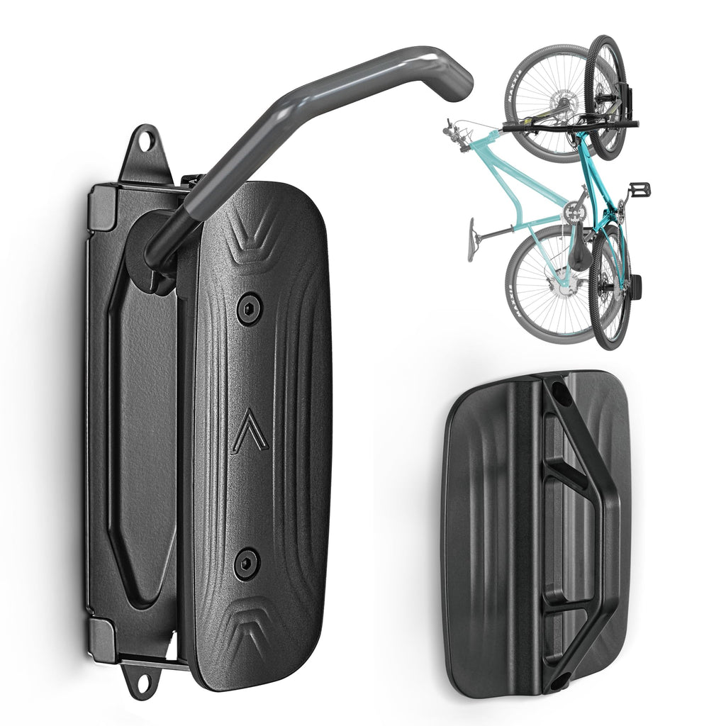 monTEK Swivel Bike Wall Mount – Garage Bike Hanger & Space-Saving Vertical Bike Rack for Garage & Apartment, Sturdy Bike Storage Hook Holds up to 66 lbs, Easy Installation & Scratch-Proof Design