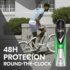 Sure Cotton Dry 48h protection against sweat and odour Anti-perspirant Aerosol MotionSense technology deodorant 250 ml