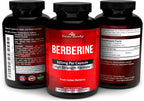 Divine Bounty Pure Berberine Complex - 600mg Per Capsule Berberine HCl Supplement - 60 Vegetarian Capsules