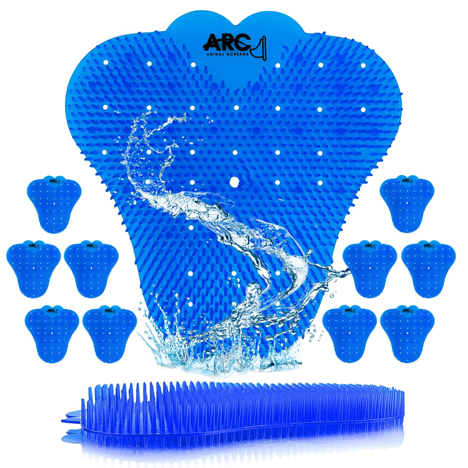 ARC Urinal Screens - Anti-Splash Urinal Screens Deodorizer (10 Pack) | Urinal Cake | Long Lasting Scent to Eliminate Odors | Used for Bathrooms in Bars, Restaurants, Schools, and other Businesses