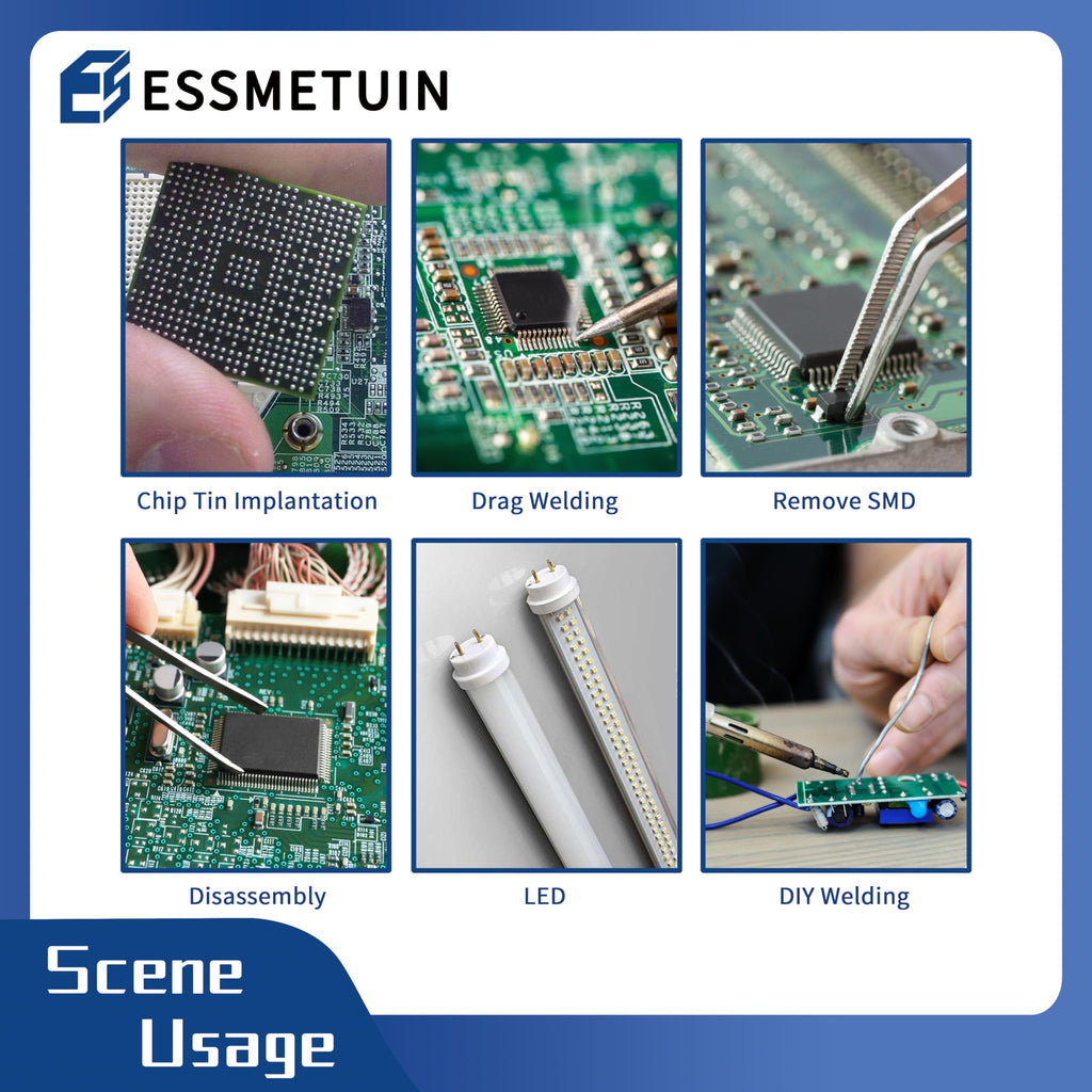 Desoldering Wick and Soldering Flux Paste for Electronics Repair, No Clean Flux(10CC), Solder Removal Kit