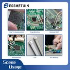 Desoldering Wick and Soldering Flux Paste for Electronics Repair, No Clean Flux(10CC), Solder Removal Kit