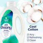 Downy Rinse Laundry Odor Remover, Cool Cotton Scent, 62 fl oz, Fabric Softener and Laundry Odor Removal Rinse, Fights Odors at the source, HE Compatible