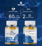 Clarusph Immunity* Supplement, Immune* Nucleotide Complex Blend 400mg Including AMP, CMP, GMP, UMP, Nucleo Immune*, 120 Capsules