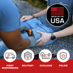 SOF Tourniquet (Generation 5) - Military-Grade Tourniquet for Severe Bleeding Control, Essential First Aid for Tactical, Emergency, and Civilian Use (Orange), TacMed Solutions
