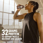 Muscle Milk Pro Advanced Nutrition Protein Shake, Slammin' Strawberry, 11.16 Fl Oz, 32g Protein, 1g Sugar, 16 Vitamins & Minerals, 5g Fiber, Bottled Liquid, Gluten Free, (Pack of 24)