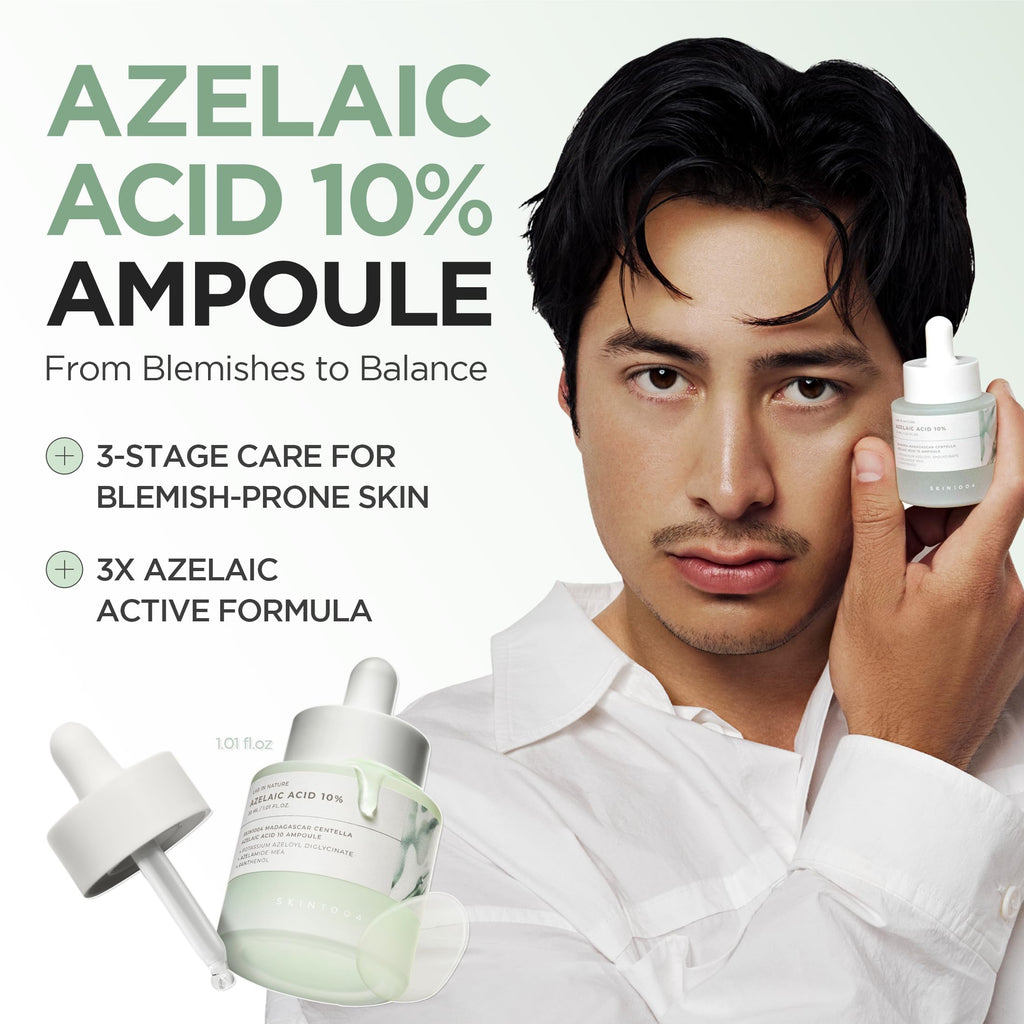 SKIN1004 Azelaic Acid 10% Ampoule, Korean Facial Centella Serum,1.01 fl.oz
