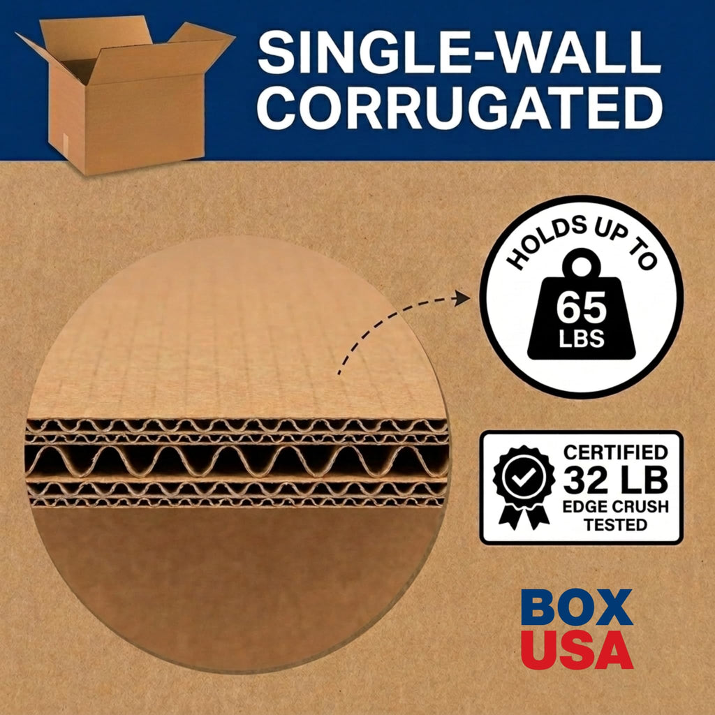 TAPE LOGIC 12 x 12 x 4 Corrugated Cardboard Boxes, Flat 12"L x 12"W x 4"H, Pack of 25 | Shipping, Packaging, Moving, Storage Box for Home or Business, Strong Wholesale Bulk Boxes