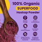 The Better Berry Co Haskap Berry Fruit Powder, Plant-Based Haskap Berry Powder, 30-Day Supply, Pure Haskap Berry Powder Extract, Very Rich with Anthocyanins, Inflammation Support, Product of Canada