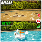 Mqiielle Duck Deterrent for Pool Floating Reflective Bird Scare Device, Automatic Swinging, Keep Birds Ducks Away from Your Backyard, Pool, Boat and Garden Roof