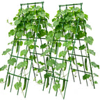 Heavy Duty Cucumber Trellis,2 Pack,No AssemblyGarden Trellis for Climbing Plants Outdoor,Cucumber Trellis, A-Frame Vegetable Frame,Vegetables Peas Beans Squash Cucumber
