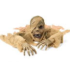 JOYIN Halloween Zombie Groundbreaker Outdoor Decoration, Zombie Groundbreaker with Light-up Eye and Creepy Sound (IR Sensor Activated) for Halloween Outside, Lawn, Graveyard Decor, Haunted House Props