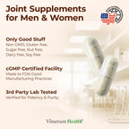 Glucosamine Sulfate with Hyaluronic Acid, Boswellia, Black Pepper & MSM Supplement – 5-in-1 Joint Supplements for Men and Women – Joint Health, Mobility & Bone Strength – FSA Eligible 60 Caps