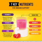 Vitamin C 1000mg (per serving) - Airborne Very Berry Effervescent Tablets (36 count in a box), Gluten-Free Immune Support Supplement, With Vitamins A C E, ZINC, Selenium, Echinacea & Ginger