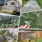 KLEWEE 10 x 50 FT Garden Mesh Netting, Ultra Fine Mesh Plant Netting Covers