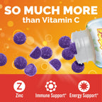 Emergen-C Elderberry Gummies, Elderberry Immune Support Natural Flavors with High Potency Vitamin C, Back to School Essentials - 36 Count