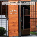 24 Inch Floating House Numbers and Metal Letters for Outdoor Signs, Modern 304 Stainless Steel Silver Address Numbers for Home, Apartment, and Garden Decor (Letter P)