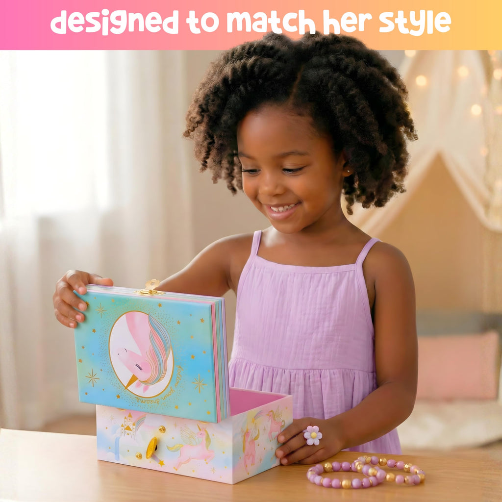 Giggle & Honey® Musical Unicorn Jewelry Box for Girls