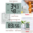 TempPro TP60 Digital Hygrometer Outdoor Thermometer Wireless Temperature and Humidity Gauge Monitor Room Thermometer with 500ft/150m Range Humidity Meter Temperature Indicators (Previously ThermoPro)