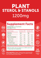Lunakai USA Made Super Chol Gummies – 1200mg Plant Sterols & Stanols for Natural Cholesterol Support – Daily Phytosterol Supplement for Adults, 60ct